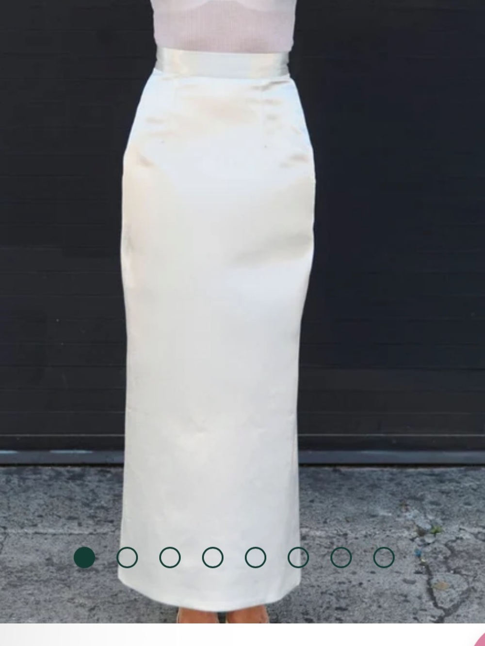 Buru x India NWT South Kent Cotten Sateen Maxi Skirt Elevated Style XL MSRP $328